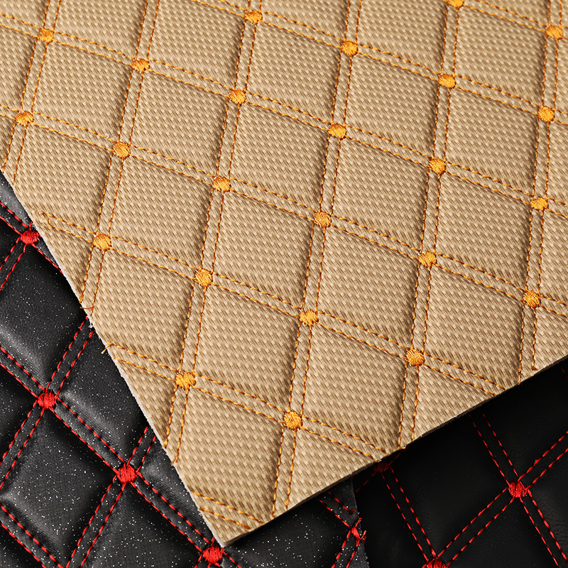 New Style Quilted PVC Leather Car Carpet Material 